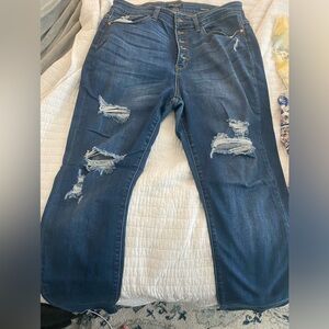 Judy Blue Distressed Denim - Skinny Fit - Size 18 - GREAT CONDITION!